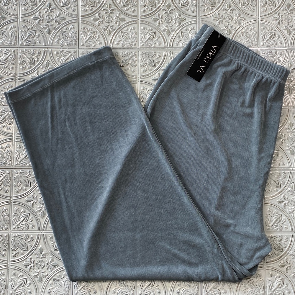 Vikki Vi Gray Wide Leg Pants Woman’s Comfort Feel Size 1X NWT